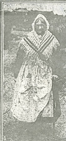 Cutting of a Mary Palmer dressed in traditional costume